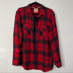 TNA Boyfriend Flannel Button Up Sz L
